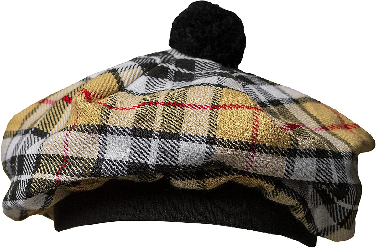 Scottish Highland Kilt Wool Tammy Hat Tam O' Shanter
