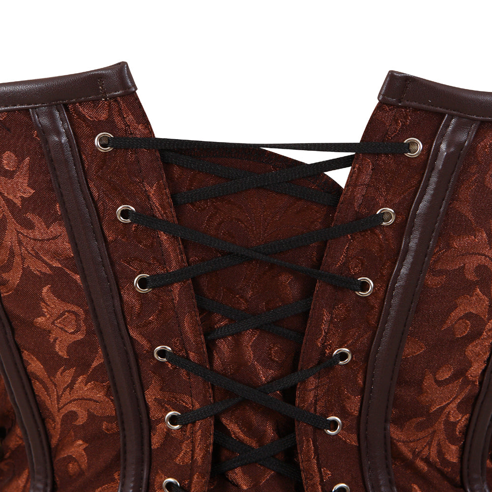 Corsets Gothic Locking Closure Steam Punk Style Waist Shapewear Overbust Fashion Corset Top Plus Size