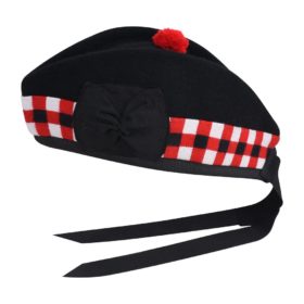 Scottish Glengarry Cap Traditional Military Piper Hat KILT