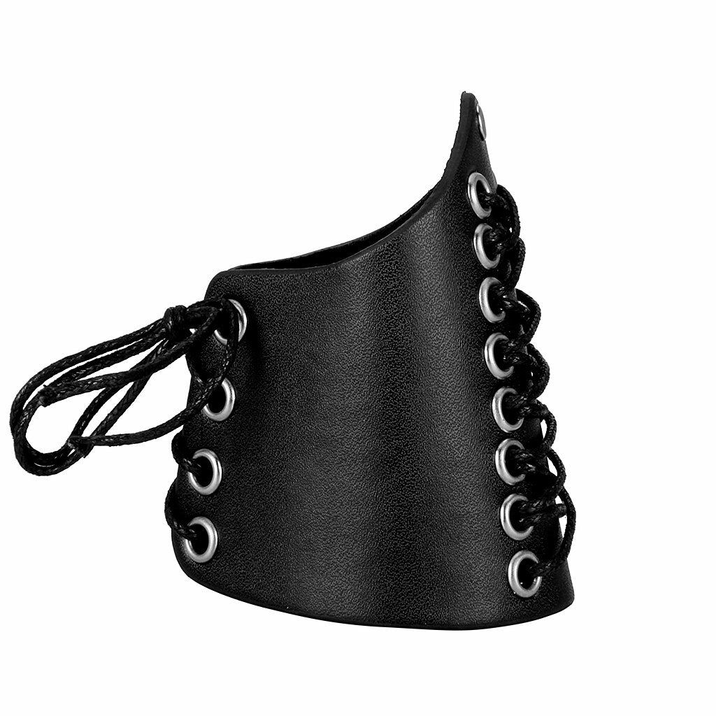 2pcs Black Punk Arm Guard Wristband Medieval Knight Wrist Bracer