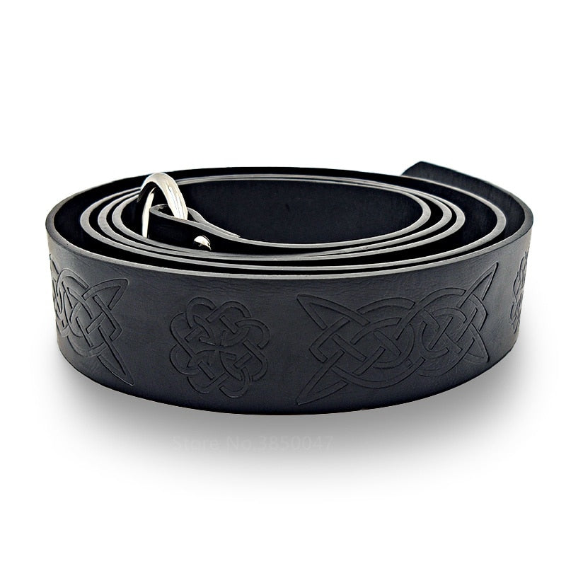 Medieval Warriors Waist Ring Retro Celtic Knight Embossed Stage Tools Belt