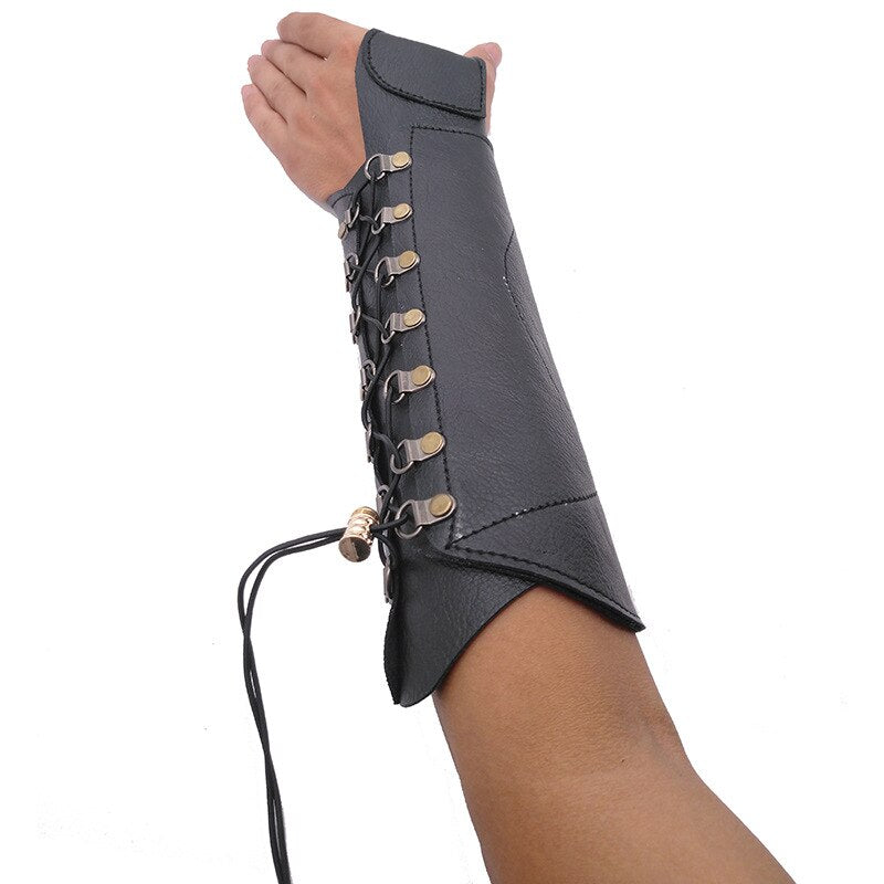 Medieval Archer Leather Bracer Archery Gait Glove