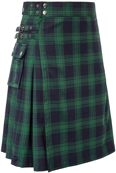 Mens Scottish Traditional Highland Tartan Utility  Kilt