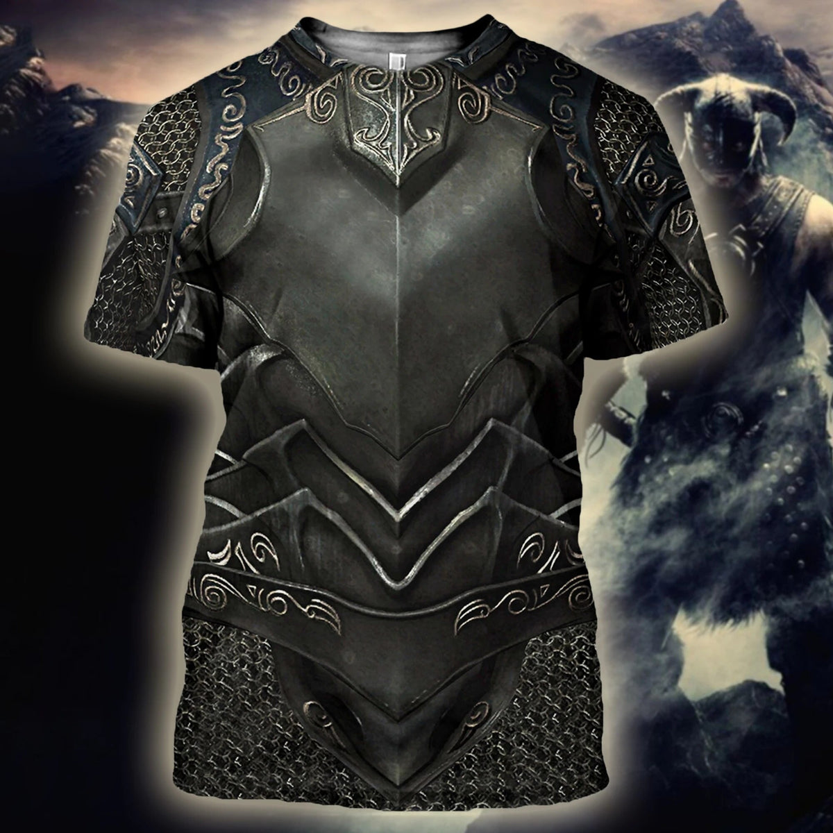 3D Printed Chainmail Knight Armor Men t shirt Knights Templar Fashion Short sleeve shirt summer hip hop Unisex tshirt