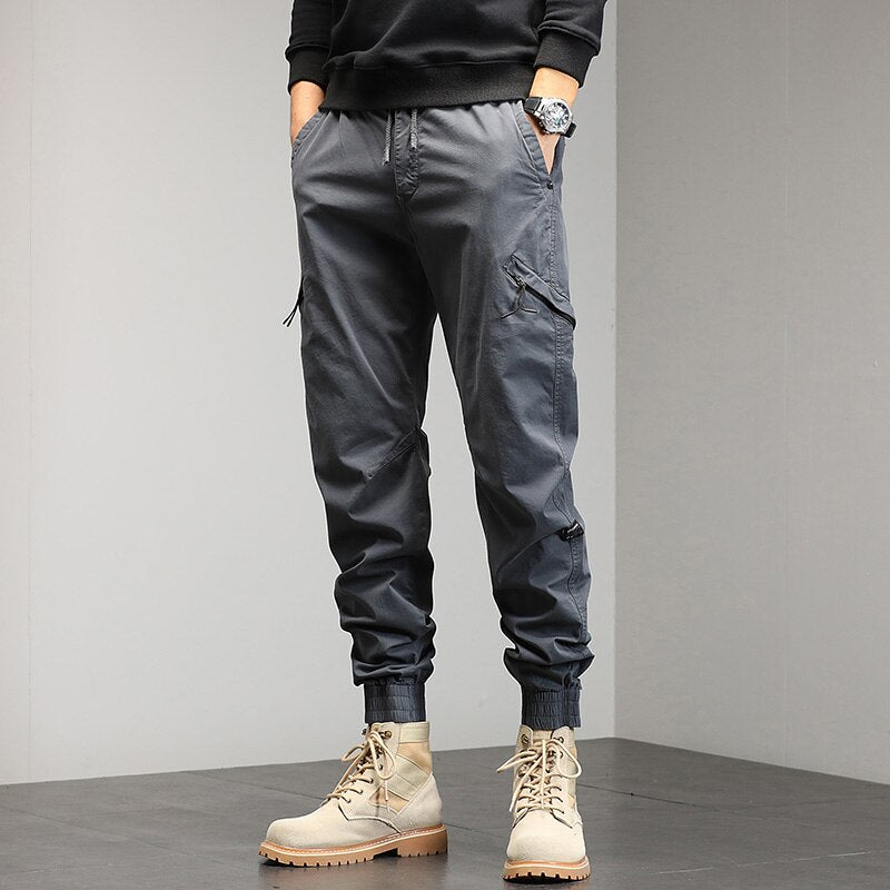 Men's Tactical Pants Multiple Pockets Tactical  Military Trousers Men Slim Fit Cargo Pants