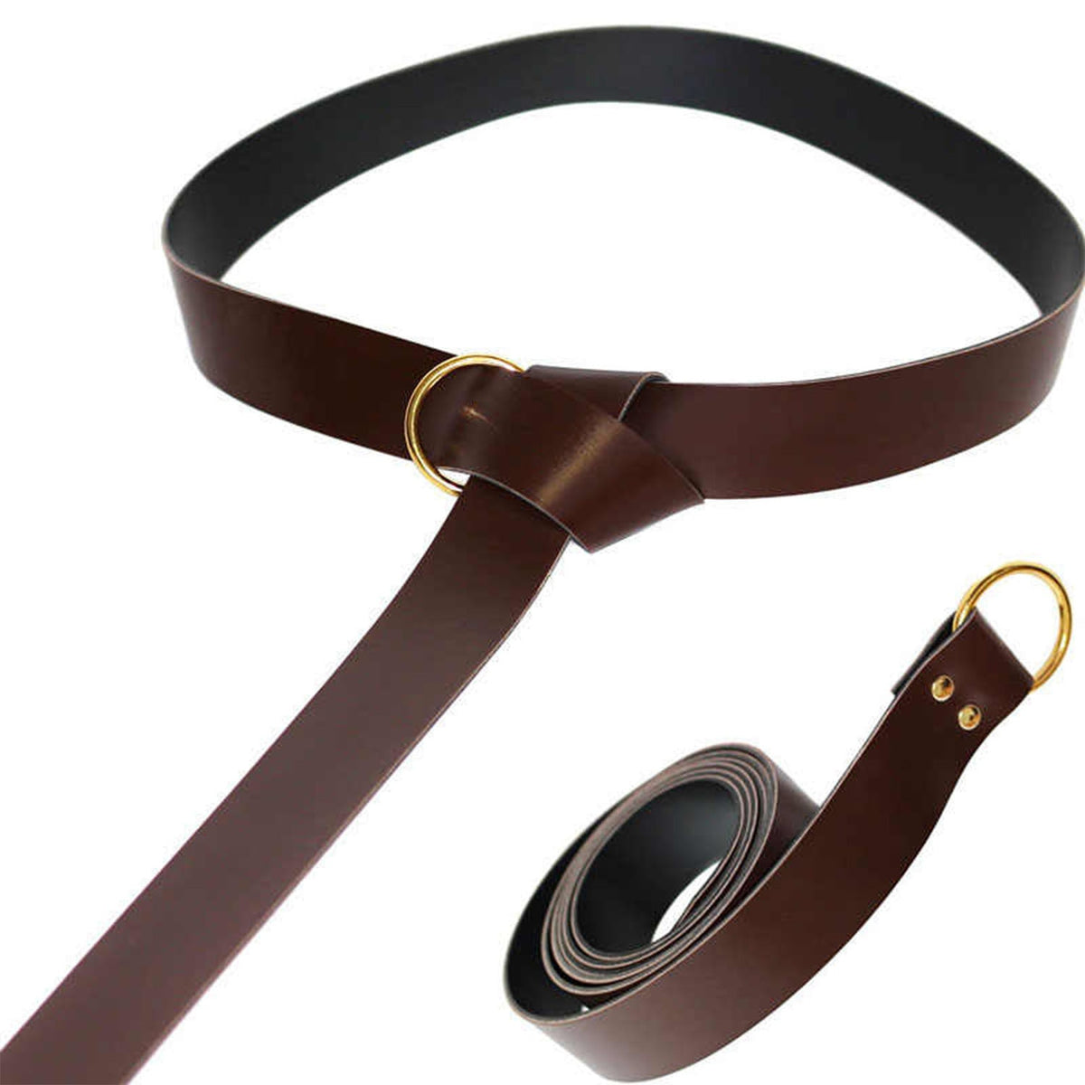 Medieval Vintage Money Pouch Bag Waist Ring Belt Men Women Viking Leather Drawstring Bag Coin Purse