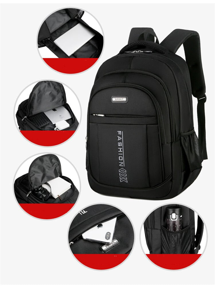 Wear-resistant Waterproof  Backpack Fashion Multifunctional Large Capacity Outdoor Leisure Computer Student School Bags Business Laptop
