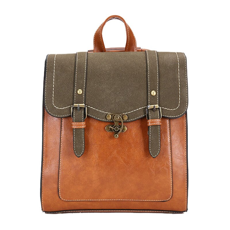 Vintage Women Backpack  Shoulder Bag Lady Multifunction Backpack Retro Bags