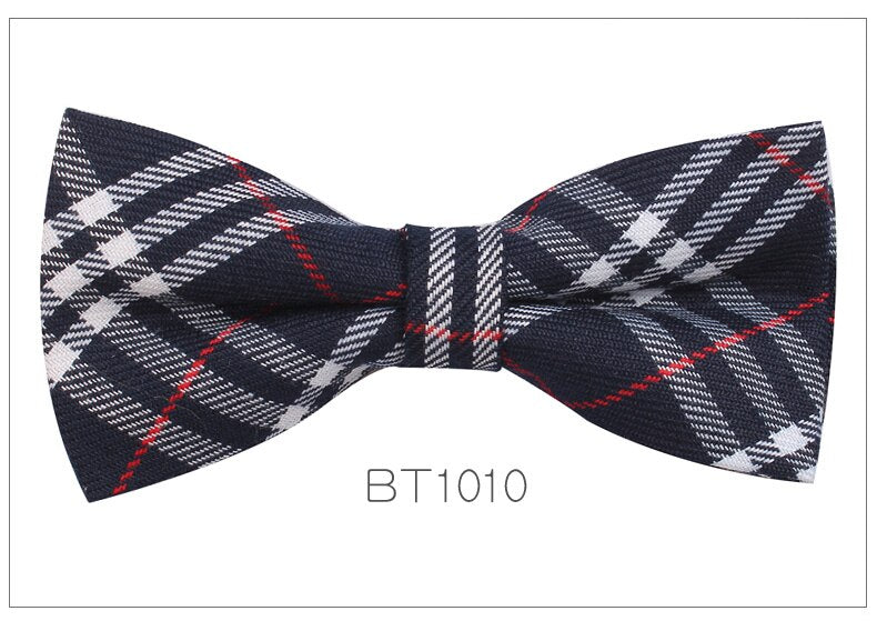 Plaid Bowtie Tartan Bow ties For Men Women Adjustable Boys Girls Bow Tie For Wedding Casual Cotton Suits Bowties