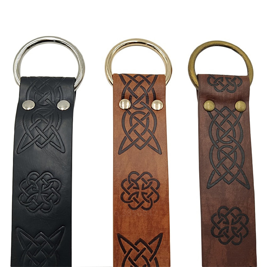 Medieval Warriors Waist Ring Retro Celtic Knight Embossed Stage Tools Belt