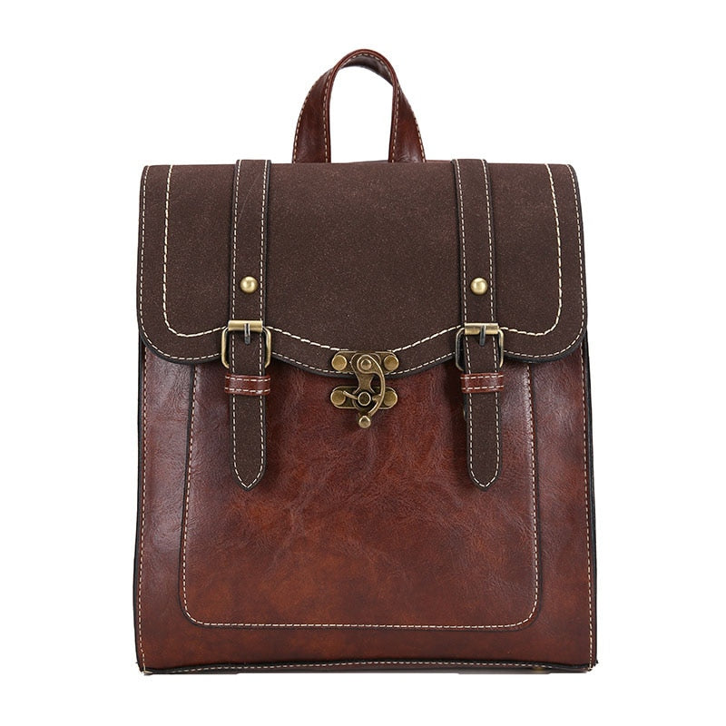 Vintage Women Backpack  Shoulder Bag Lady Multifunction Backpack Retro Bags