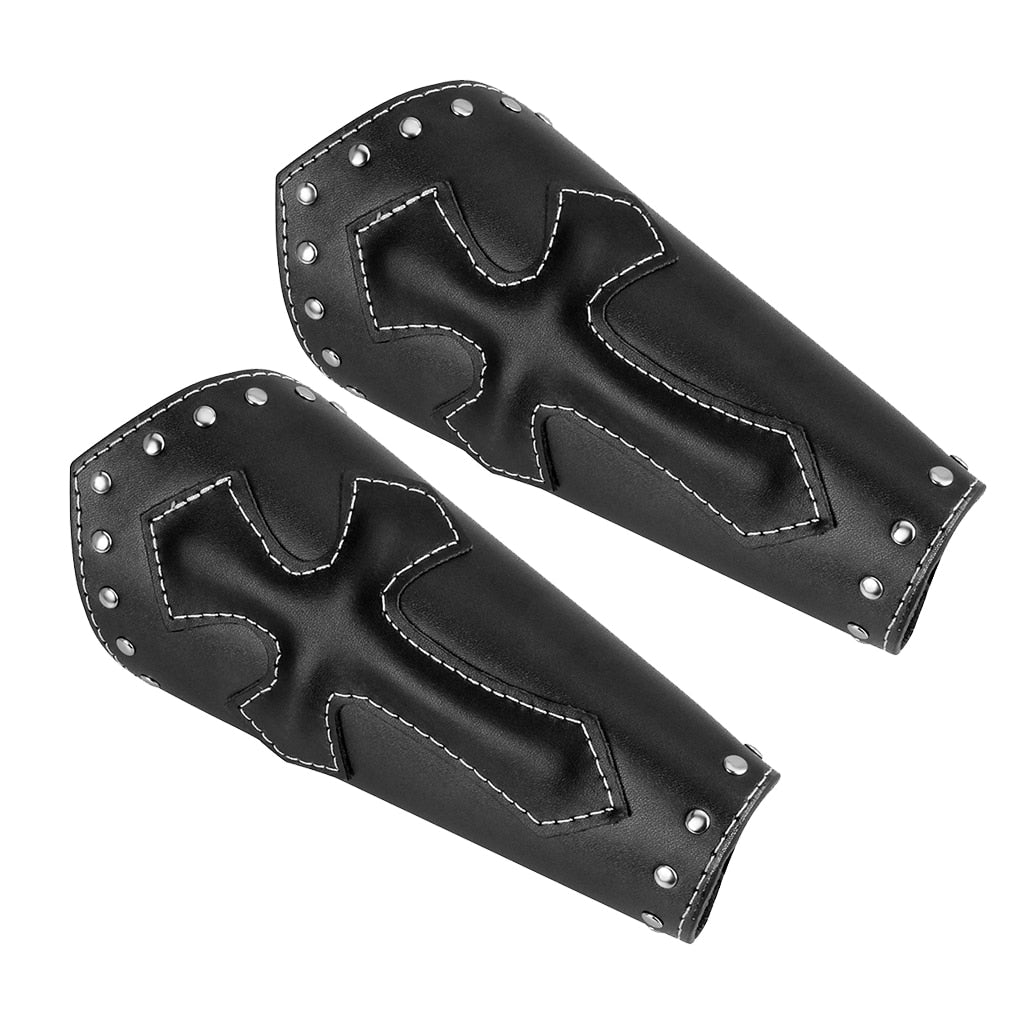 2X Vintage  Arm Armor Guard Medieval Knight Bracer Adjustable Wrist Band