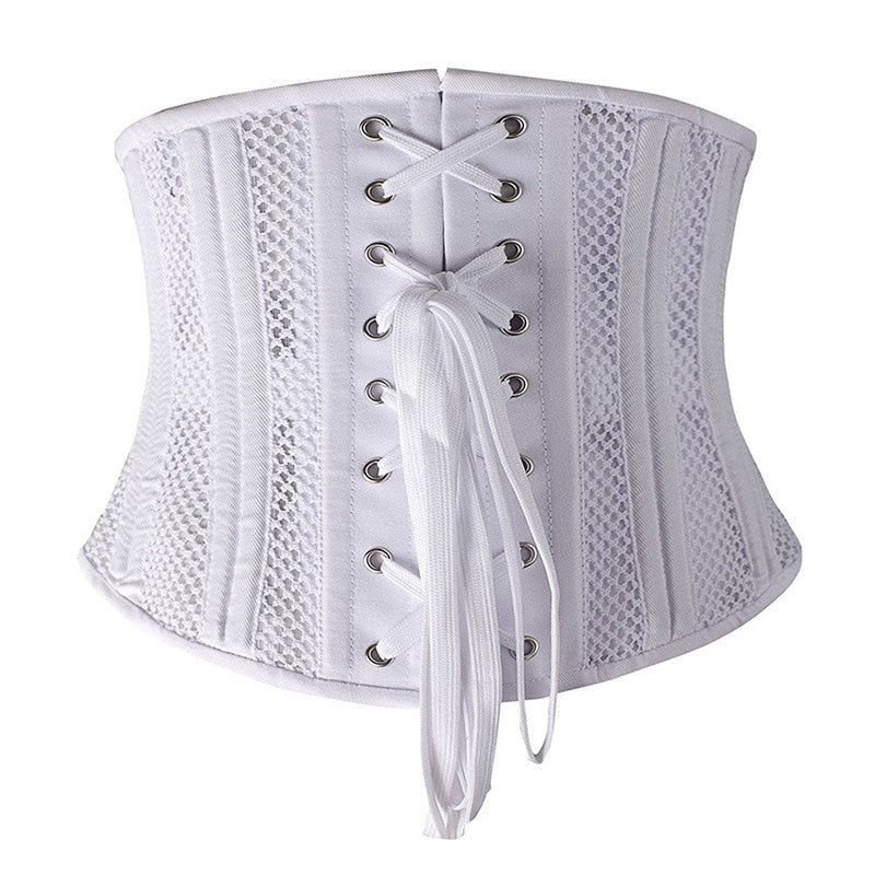 Summer Women Underbust Corset Gothic Steampunk Bustiers Waist Trainer