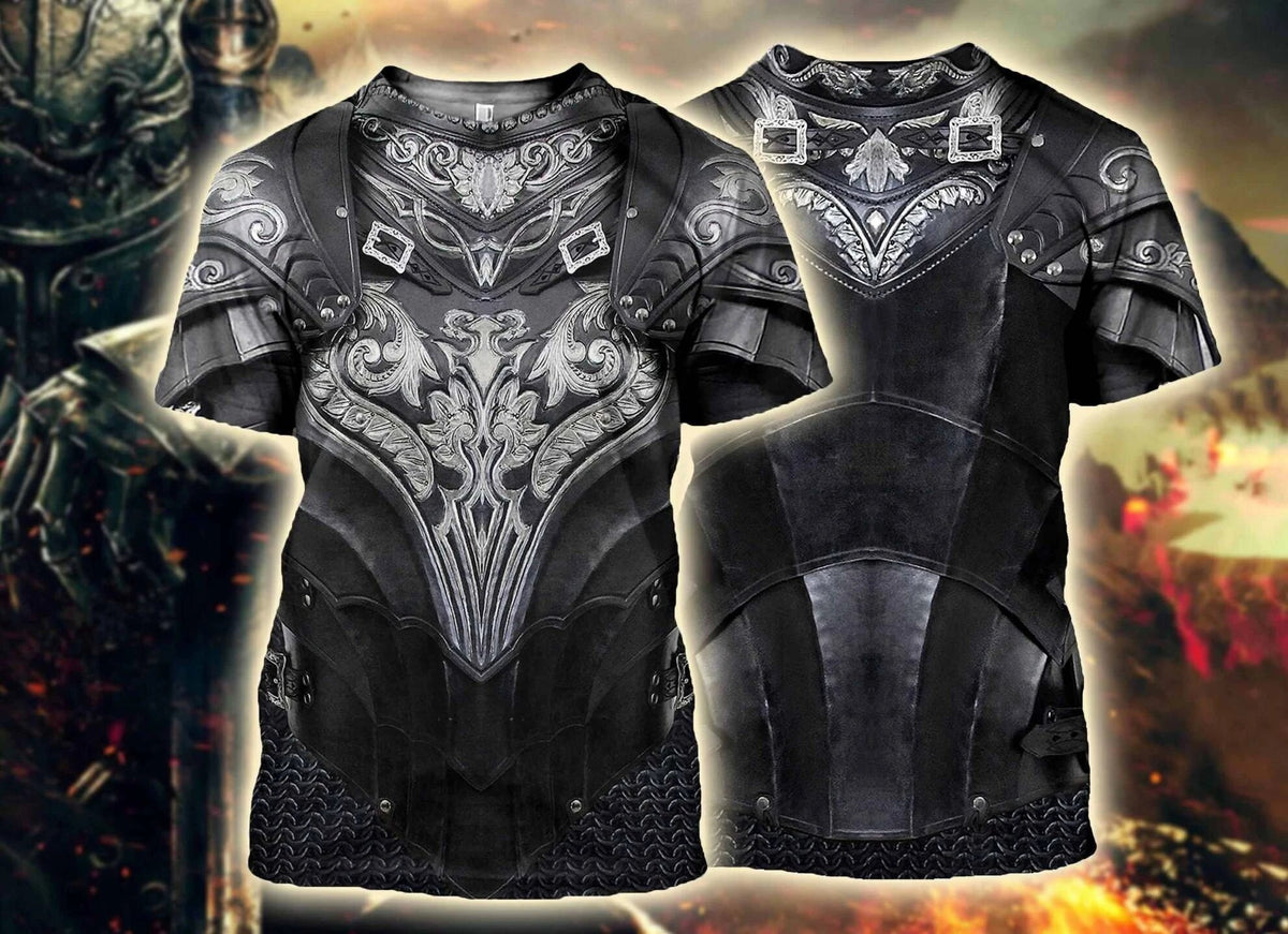 3D Printed Chainmail Knight Armor Men t shirt Knights Templar Fashion Short sleeve shirt summer hip hop Unisex tshirt