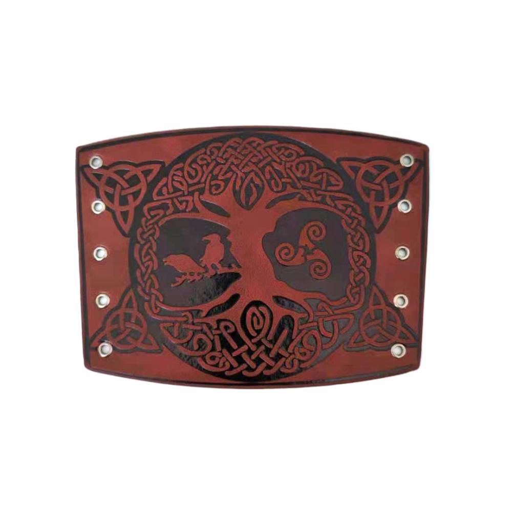 Toten Design Nordic Viking Odin Tree of Life Bangles for Man Riding Protective Gear Embossed
