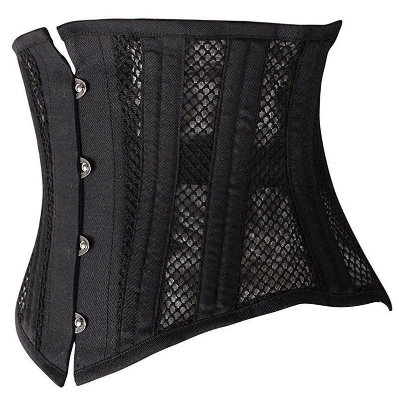 Summer Women Underbust Corset Gothic Steampunk Bustiers Waist Trainer
