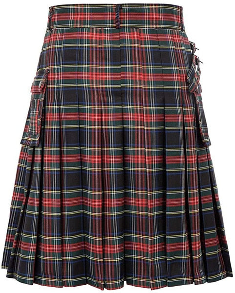 Mens Scottish Traditional Highland Tartan Utility  Kilt