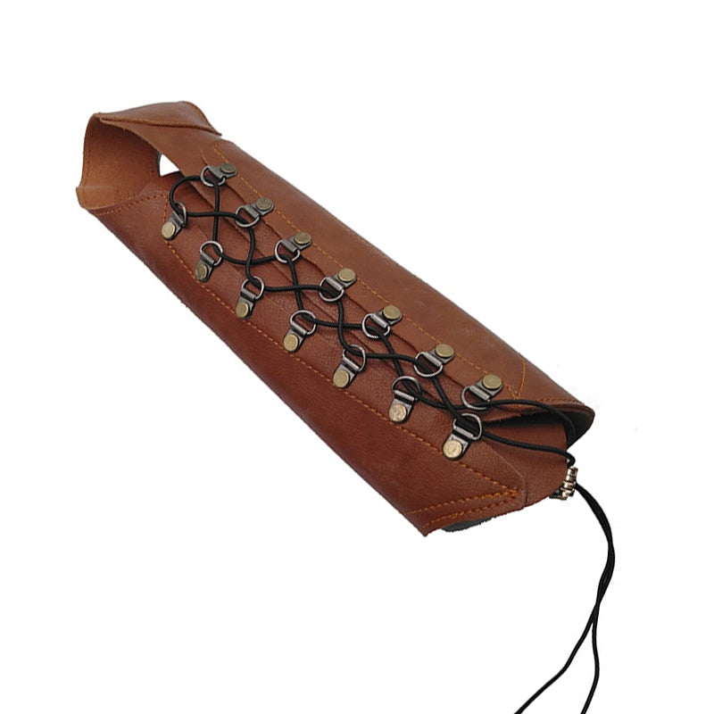 Medieval Archer Leather Bracer Archery Gait Glove