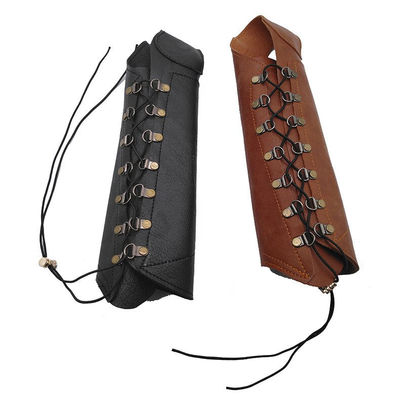 Medieval Archer Leather Bracer Archery Gait Glove