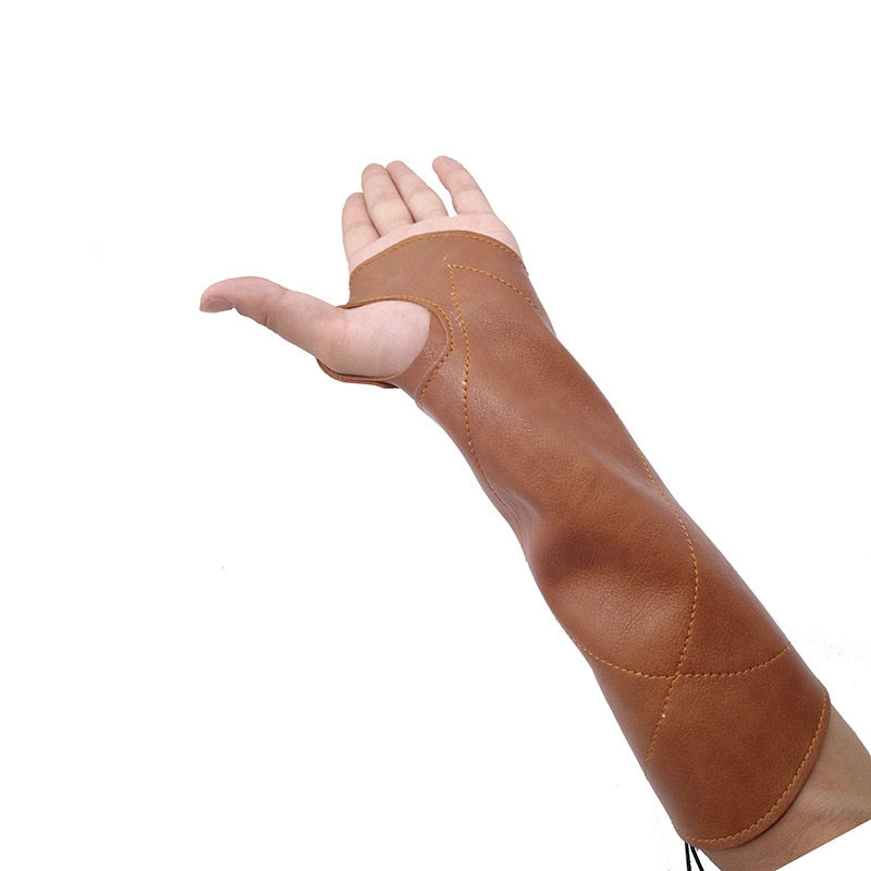 Medieval Archer Leather Bracer Archery Gait Glove