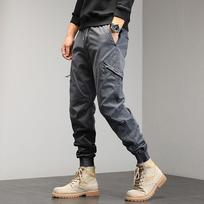 Men's Tactical Pants Multiple Pockets Tactical  Military Trousers Men Slim Fit Cargo Pants
