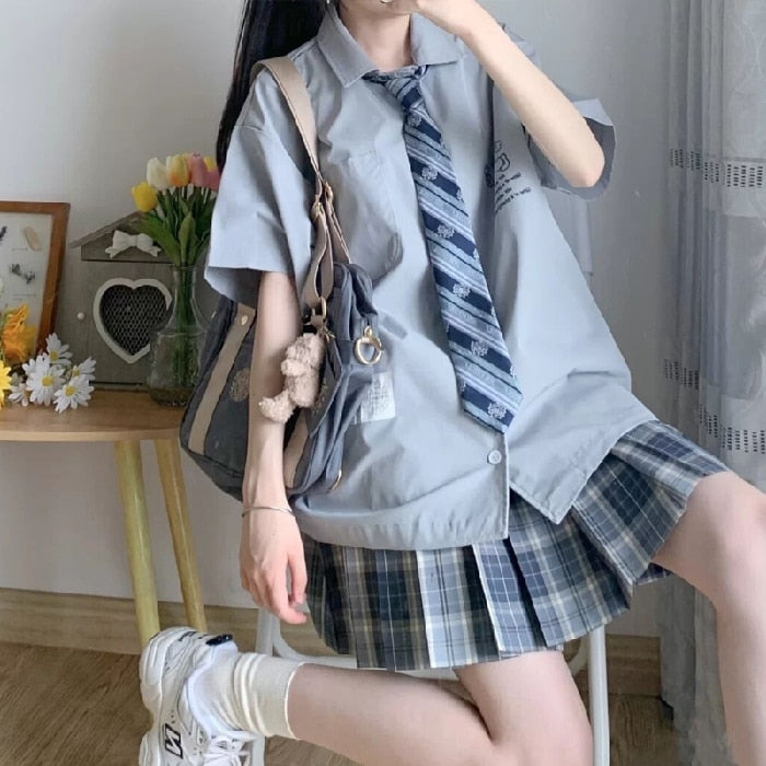 Women Pleated Skirts Mini Plaid Skirt Summer