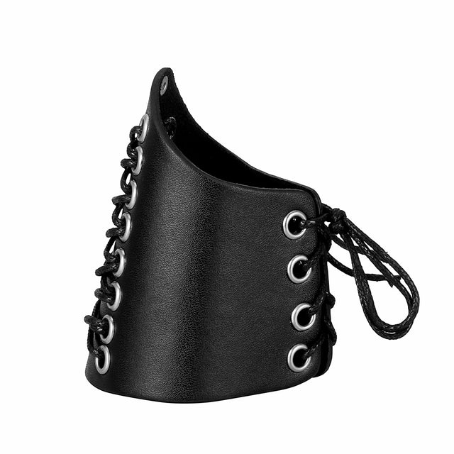 2pcs Black Punk Arm Guard Wristband Medieval Knight Wrist Bracer