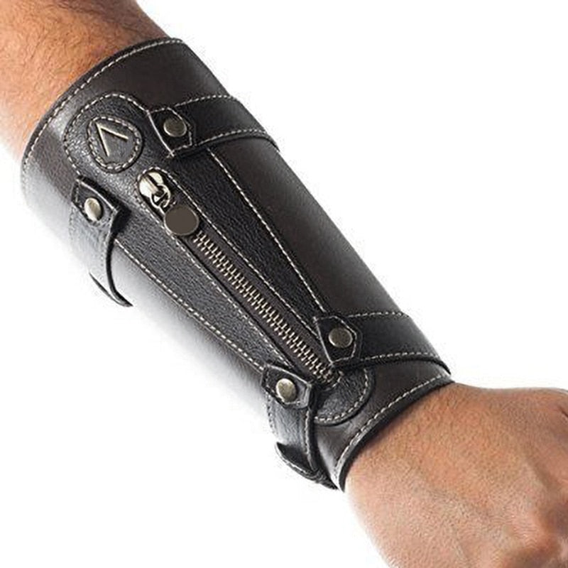Medieval Assassin Creed Hidden Blade Wrist Arm Armor Knife-Sword Sleeve Cuff Dagger Gauntlet B