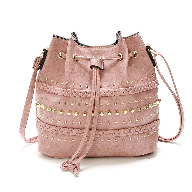 Handbags Large Capacity String Bucket Shoulder Bags for Women