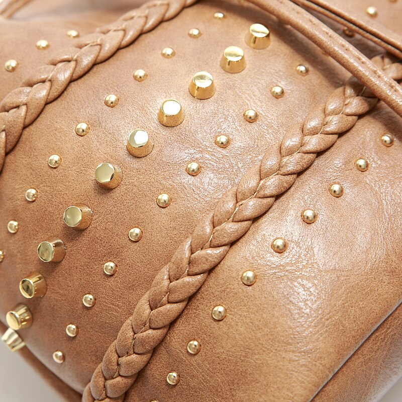 Handbags Large Capacity String Bucket Shoulder Bags for Women