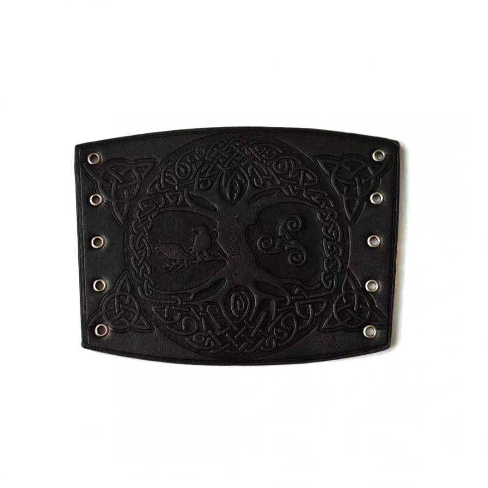 Toten Design Nordic Viking Odin Tree of Life Bangles for Man Riding Protective Gear Embossed