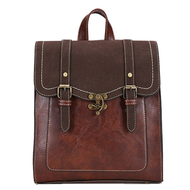 Vintage Women Backpack  Shoulder Bag Lady Multifunction Backpack Retro Bags