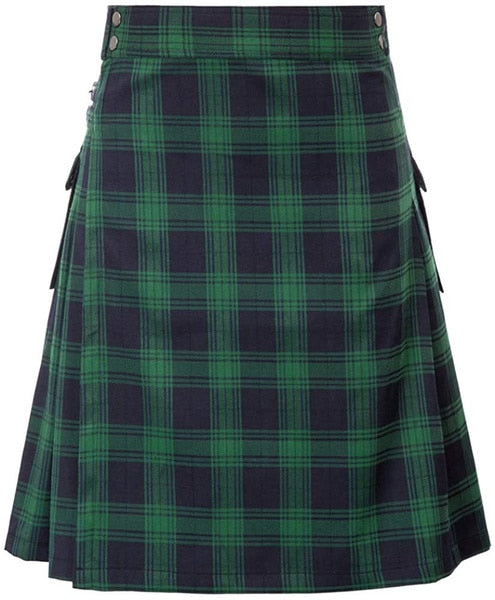 Mens Scottish Traditional Highland Tartan Utility  Kilt