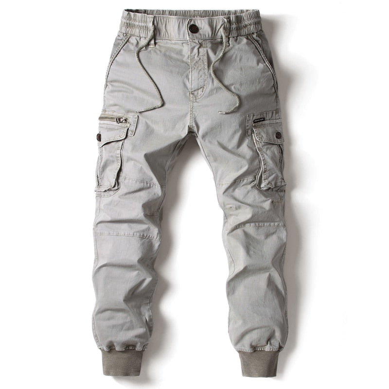 Cargo Pants Men Jogging Casual Pants Cotton Full Length Military Men's Streetwear