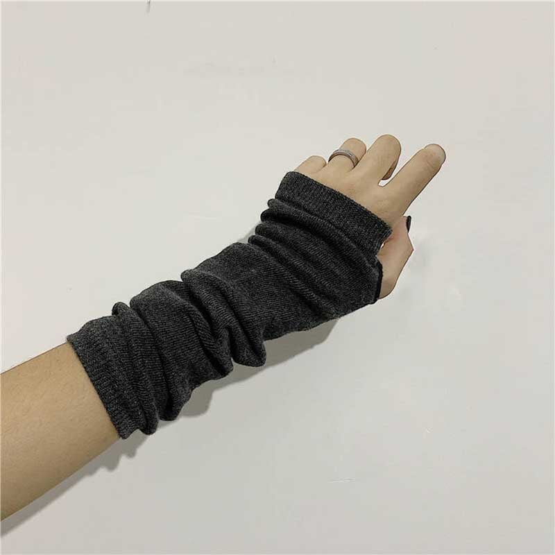 long Fingerless Gloves Sport Outdoor Hip-hop Gloves Elbow Mittens Cool Stretch winter Arm Warmer