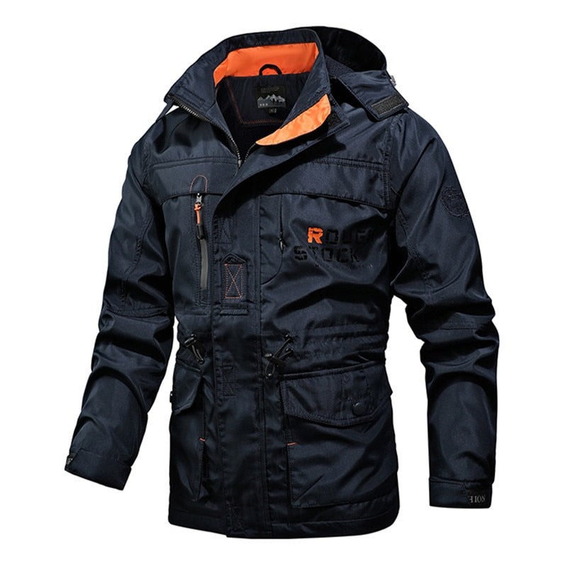 Men Tactical Jacket Breathable Military Style Army Coat Hooded Windbreaker Waterproof Bomber Jacket