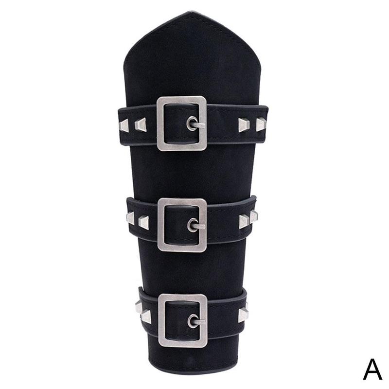 Medieval Cosplay Leather Armor Arm Warmers Knight Bracer Steam Viking