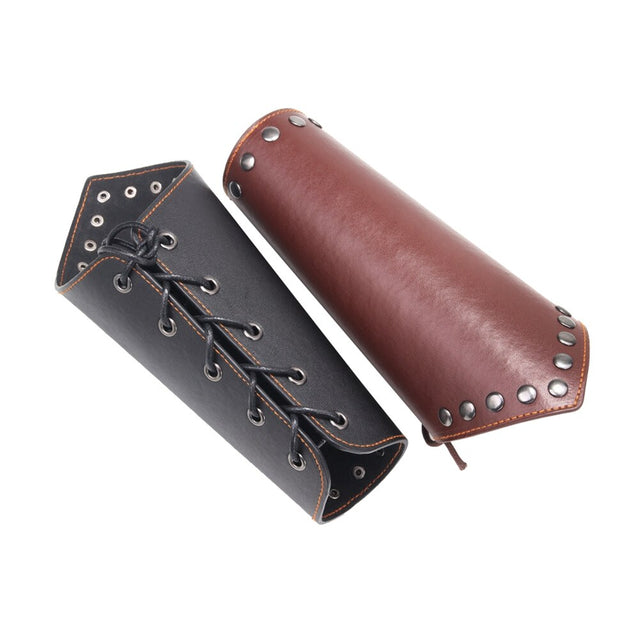 Medieval Bracers Steampunk Wristband Bracer Rivet Arm Cuff Cosplay Prop
