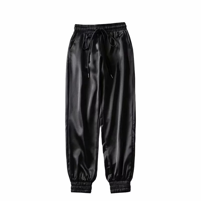 Women's Sweat Pants Fashion Joggers Trousers Hip Hop streetwear High Waist