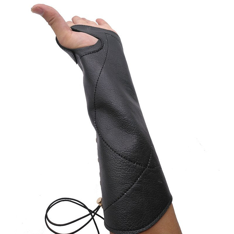 Medieval Archer Leather Bracer Archery Gait Glove