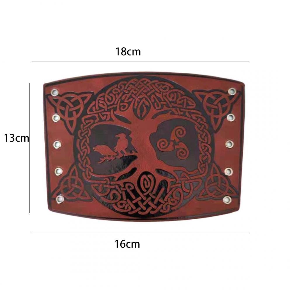 Toten Design Nordic Viking Odin Tree of Life Bangles for Man Riding Protective Gear Embossed