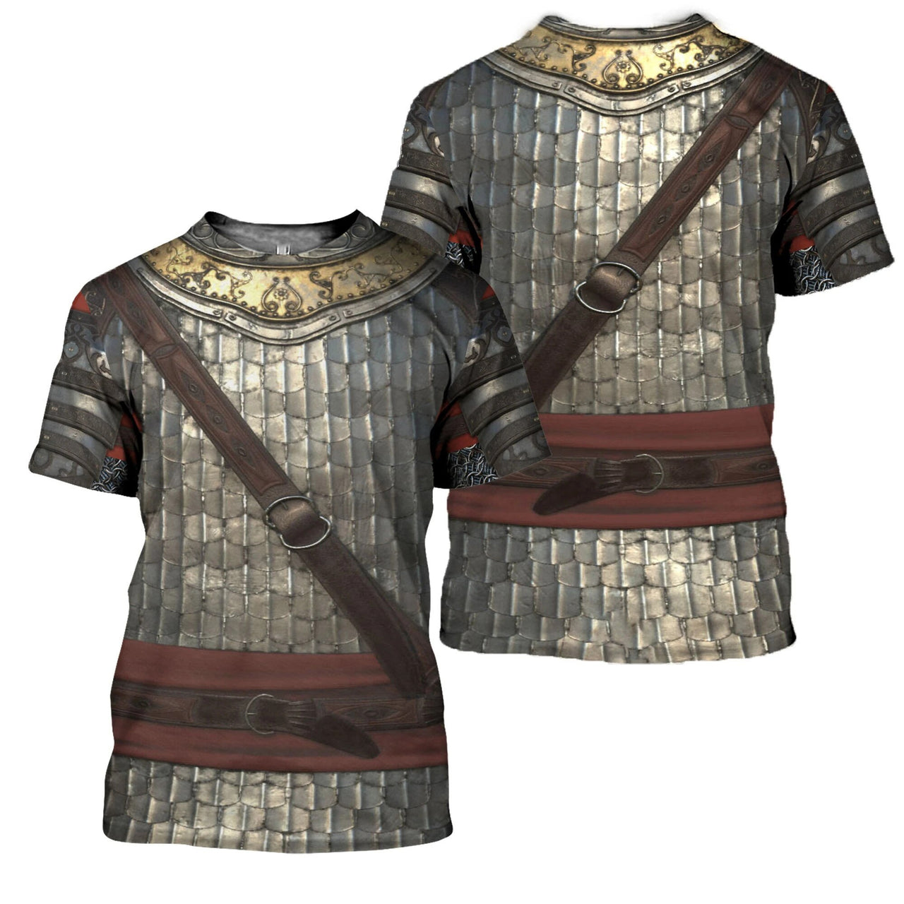 3D Printed Chainmail Knight Armor Men t shirt Knights Templar Fashion Short sleeve shirt summer hip hop Unisex tshirt