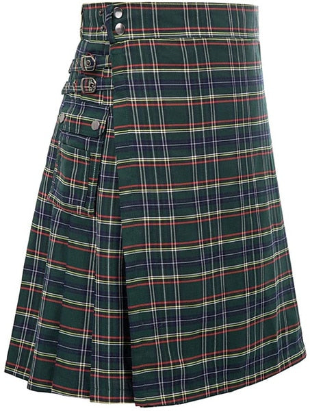 Mens Scottish Traditional Highland Tartan Utility  Kilt