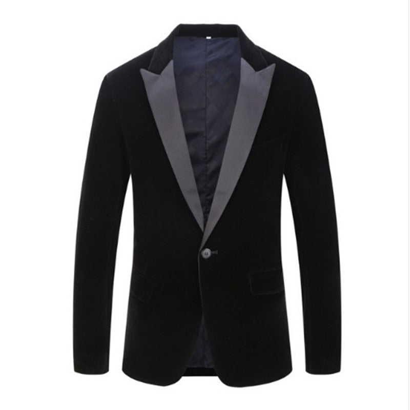 Men's Purple Tuxedo Smoking Jacket