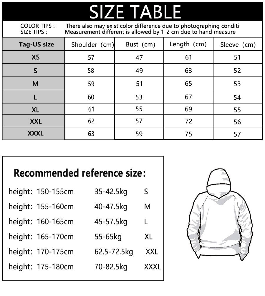 Oversized Hoodie Men Women Sweatshirt Harajuku Hip Hop Gothic Long Sleeve Hoodies Spring Autumn Street