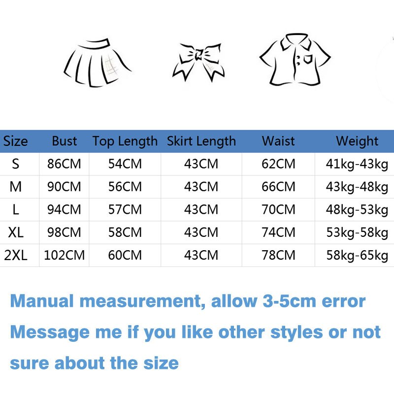 Pleated Skirt Set with Shirt &  Tie Anime Girl Clothes Women Jk Full Set Sailor Fuku