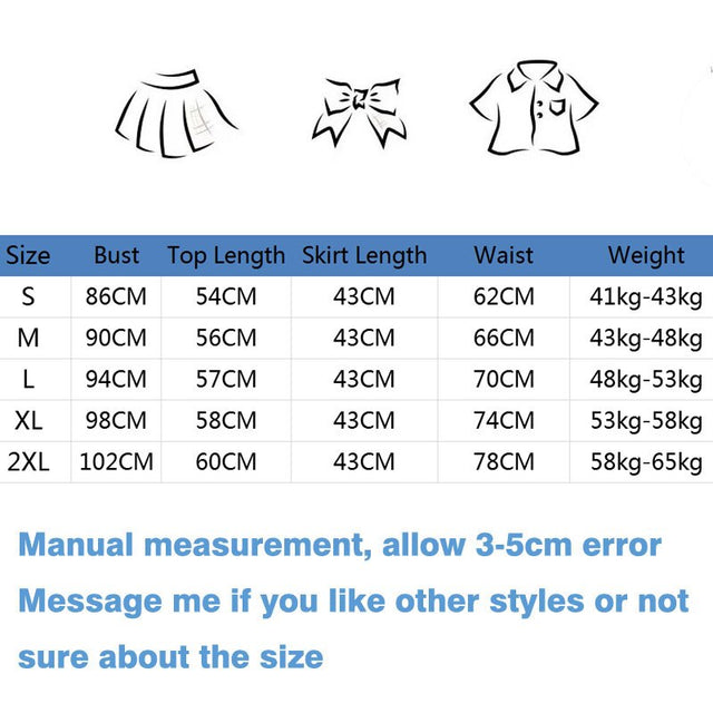 Pleated Skirt Set with Shirt &  Tie Anime Girl Clothes Women Jk Full Set Sailor Fuku