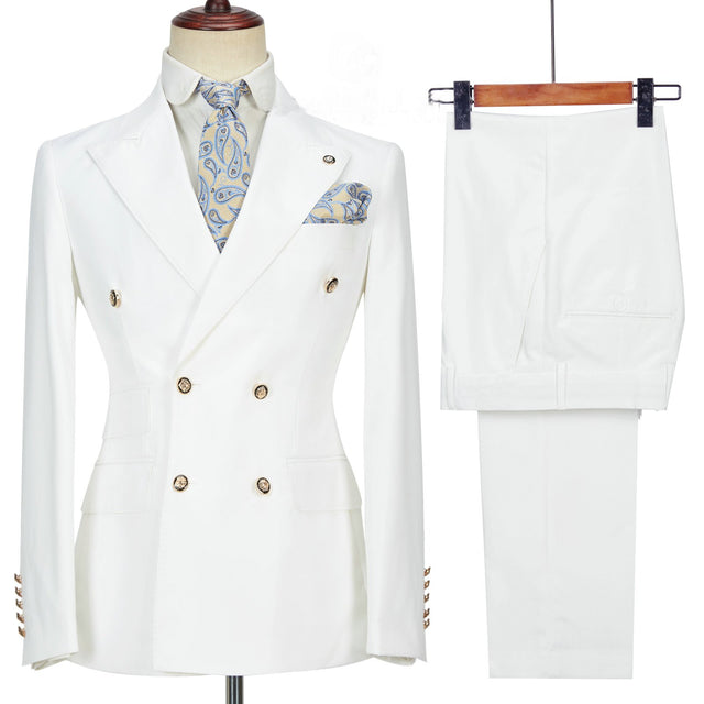 Fashion Design Men Suits Business Costume Homme Wedding Dress Groom Tuxedo Terno Slim Fit Prom Double Breasted Blazer
