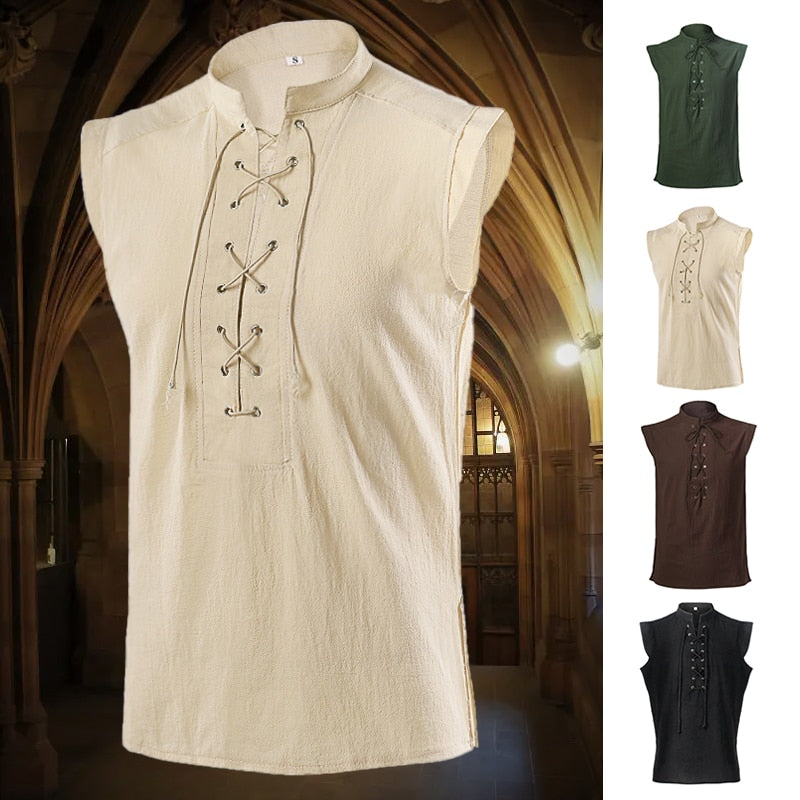 Medieval Vikings Sleeveless Shirt Men