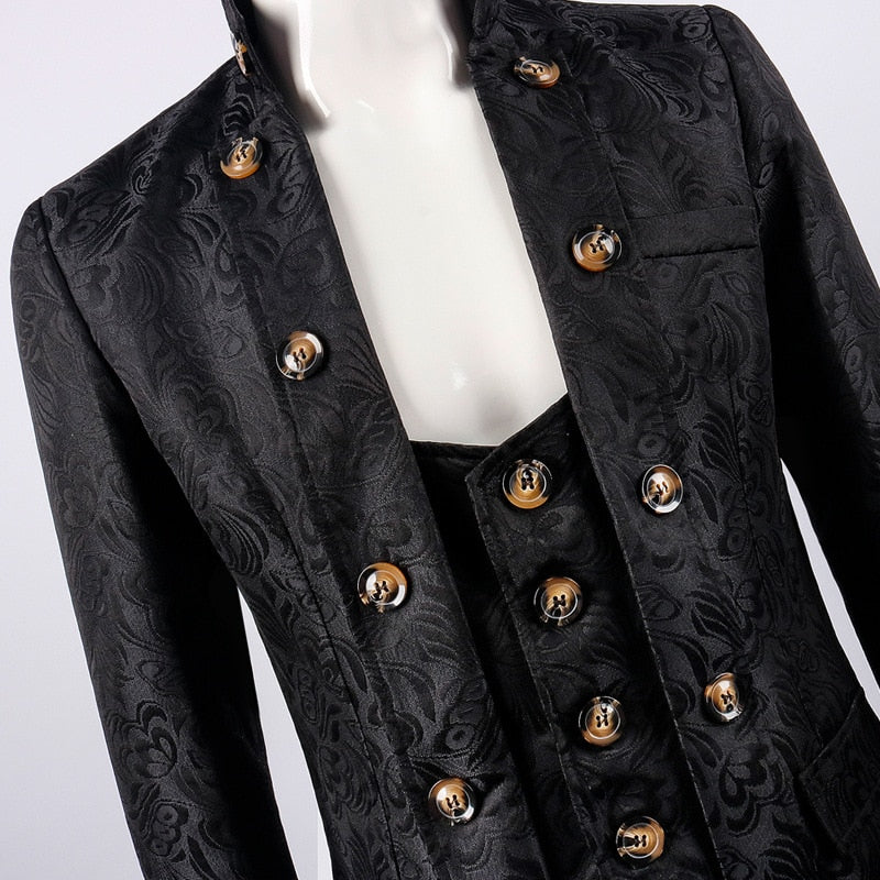 Victorian Gothic Jackets Frock Coat Vintage Tuxedo Viking Renaissance